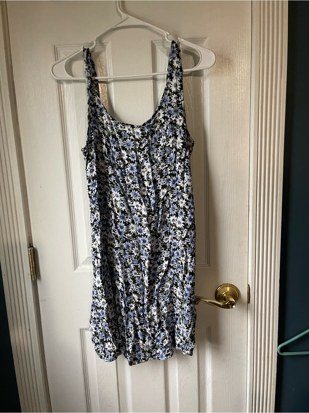 American eagle blue floral dress size medium
